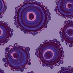 几何无缝的模式纹理完美的联系嵌套的圈大小颜色重复模式圈填满点纺织包装纸横幅紫色的淡紫色