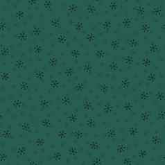 无缝的圣诞节模式涂鸦手随机画雪花包装纸礼物有趣的纺织织物打印设计装饰食物包装背景一年光栅复制绿色黑色的