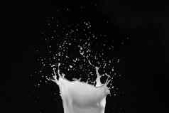 牛奶白色液体飞溅