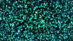 发光的彩色的光灰尘粒子matrix-style呈现