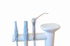医疗设备牙科演习仪器专业治疗类型疾病牙齿口服剪裁路径孤立的白色背景