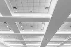 天花板业务室内办公室建筑光霓虹灯风格单色复制空间添加文本