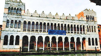 一瞥历史建筑威尼斯大运河