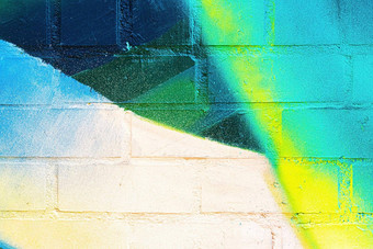 片段色彩斑斓的<strong>涂鸦画</strong>墙摘要城市背景