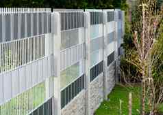 花园栅栏使线面板混凝土列