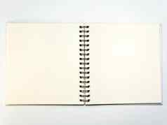 空白页面白色纸笔记本