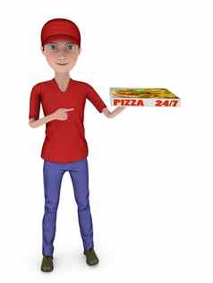 男孩披萨