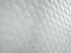 鳄鱼鳄鱼白色皮革六角缝纹理