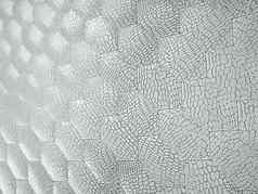 鳄鱼鳄鱼白色皮革六角缝纹理