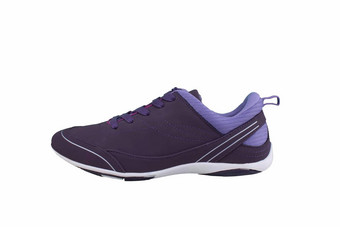 运动鞋紫色的白色唯一的体育运动鞋子白色背景