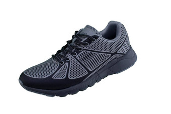 运动鞋黑色的灰色的体育运动鞋子白色背景
