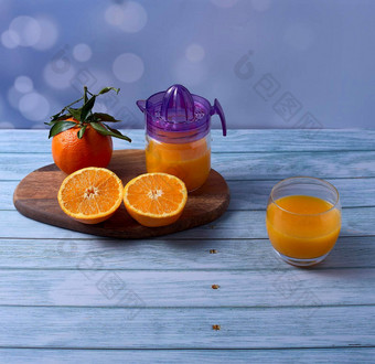 橙色榨汁机橙色汁