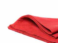 折叠红色的餐巾