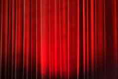 背景音乐会窗帘红色的剧院窗帘