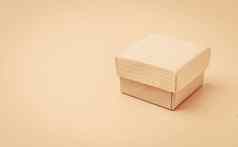 古董米色盒子米色孤立的背景软爽肤水模板设计复制空间