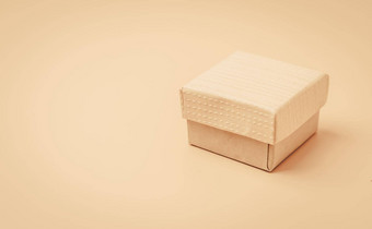古董米色盒子米色孤立的背景软爽肤水模板设计复制空间