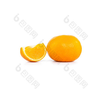 橘子<strong>橙色</strong>切片<strong>橙色</strong>白色背景