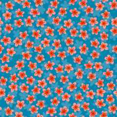 无缝的模式开花日本樱桃樱花织物包装壁纸纺织装饰设计邀请打印礼物包装制造业粉红色的花灰色的背景