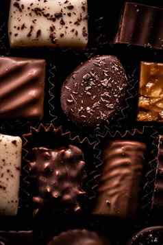 瑞士巧克力礼物盒子奢侈品果仁糖使黑暗牛奶有机巧克力巧克力瑞士甜蜜的甜点食物假期现在溢价糖果品牌