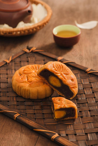月饼越南糕点传统上吃中秋节日