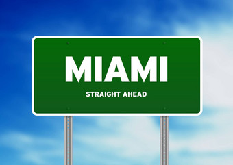 迈阿密高速公路标志