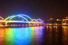 桥晚上广州中国