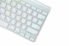 电脑键盘孤立的白色背景