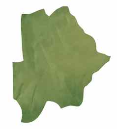 绿色纸地图博茨瓦纳