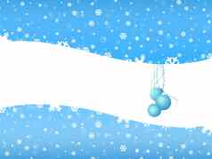 卡通圣诞节贝尔雪背景白色空间