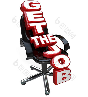 工作单词办公室椅子聘请了职业生涯
