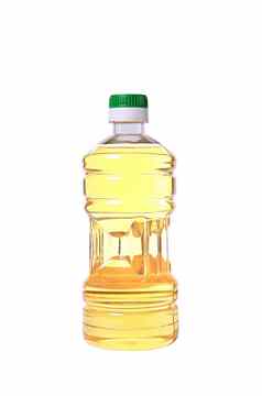 黄色的向日葵石油塑料瓶