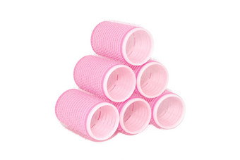 粉红色的Velcro是一个粘扣带或魔术贴品牌的商标。Velcro?是Velcro BVBA的注册商标辊堆放金字塔