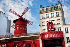 红磨坊胭脂歌舞表演巴黎法国