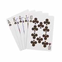 卡片扑克表格