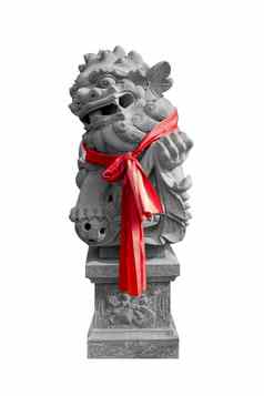 中国人《卫报》狮子雕像