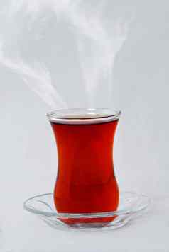 土耳其茶传统的玻璃