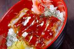 日本食物烤鳗鱼鳗鱼