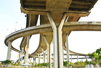 升高高速公路曲线悬架桥泰国