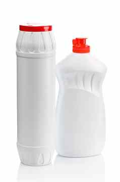 白色瓶清洁