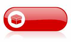 盒子红色的网络光滑的图标