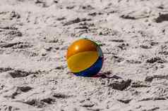 海滩海滩球沙子