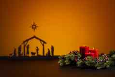 出生耶稣蜡烛