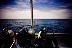 潜水设备甲板潜水船