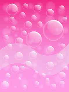 空气泡沫粉红色的背景