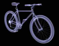 自行车x射线渲染