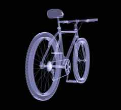 自行车x射线渲染
