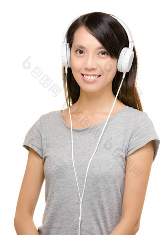 亚洲女人耳机