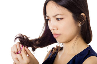 亚洲女人头发问题