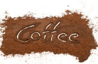 磨碎的咖啡标志