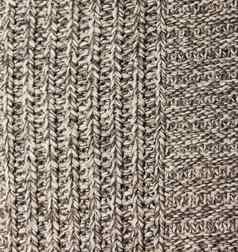 灰色的针织羊毛针织温暖的衣服冬天织物特克斯
